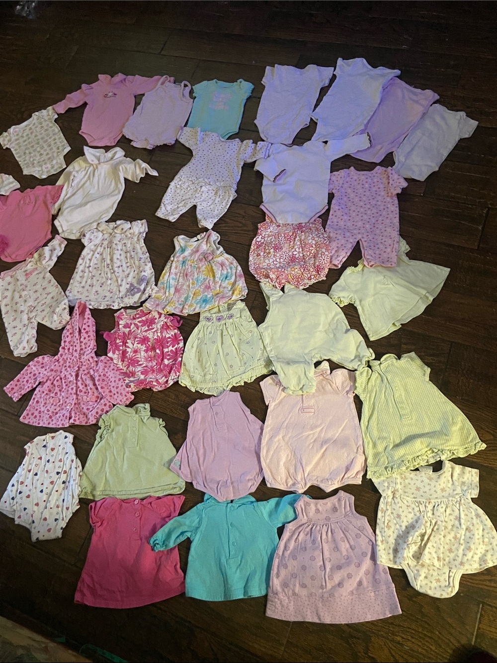 Baby Girl Clothing Big Lot  Size Various 0/3 06 Months Mor Sizes 25 Approxi, Pc,